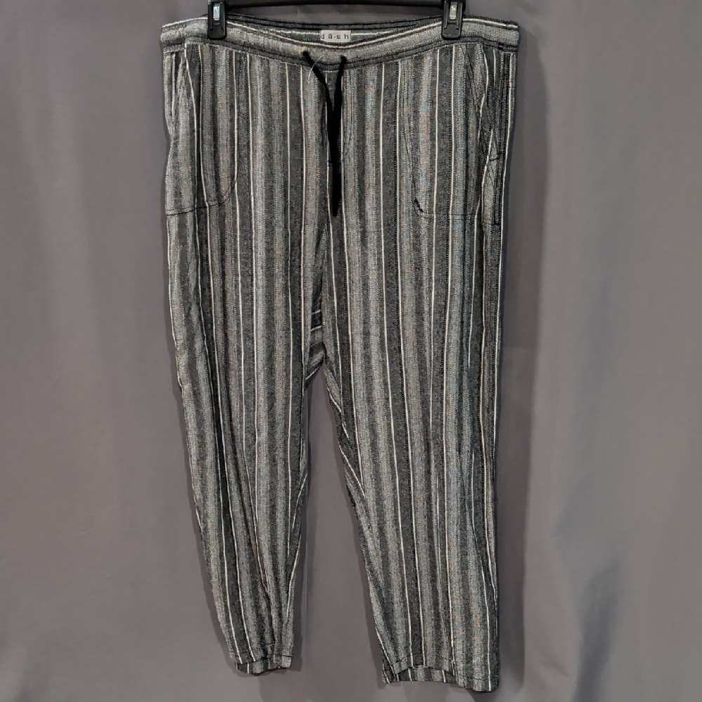 Striped Gray  Pants XL
